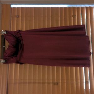 Beautiful Berry colored Strapless Charlotte Russe Dress size small